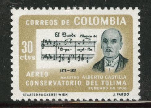 Colombia  Scott C463 MNH** music airmail stamp