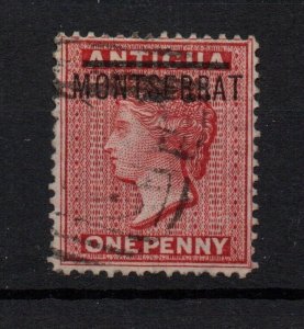 Montserrat 1896 1d red Overprint SG1 good used WS34008