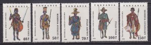 Tanzania (1993) #1194-98 MNH