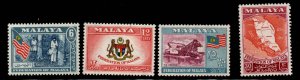 MALAYA Federation stamp set Scott 80-83 MNH**