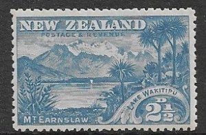 NZ 1898 2 1/2 p Lake Wakitipu M(NH)