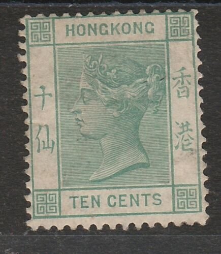 HONG KONG 1882 QV 10C GREEN  