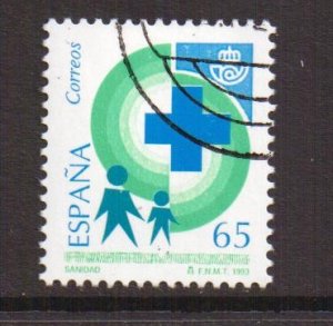 Spain    #2695   cancelled   1993  Health and sanitation  65p