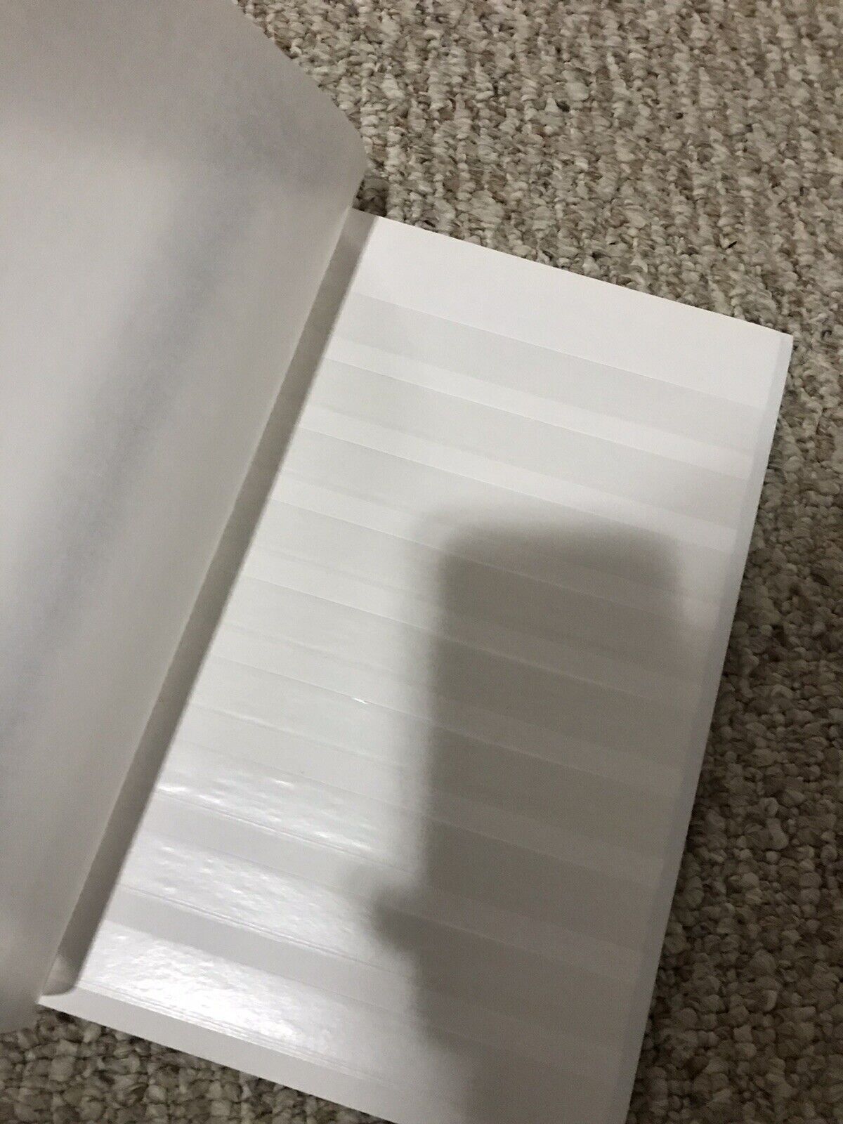 Stock Book for Stamps 5 double side pages w/ glassine page divider