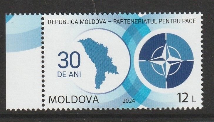 2024 Moldova, NATO Partnership for Peace, 30 Yrs., Scott No(s). 1212 MNH