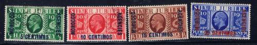 Great Britain-Offices in Morocco 67-70 Used 1935 KGV Silver Jubilee 