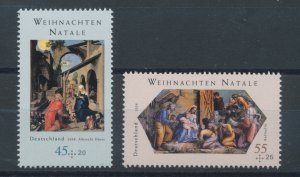 2008 Germany, Christmas - 2 values, Joint Issue with Vatican n. 1492/93 - MNH **