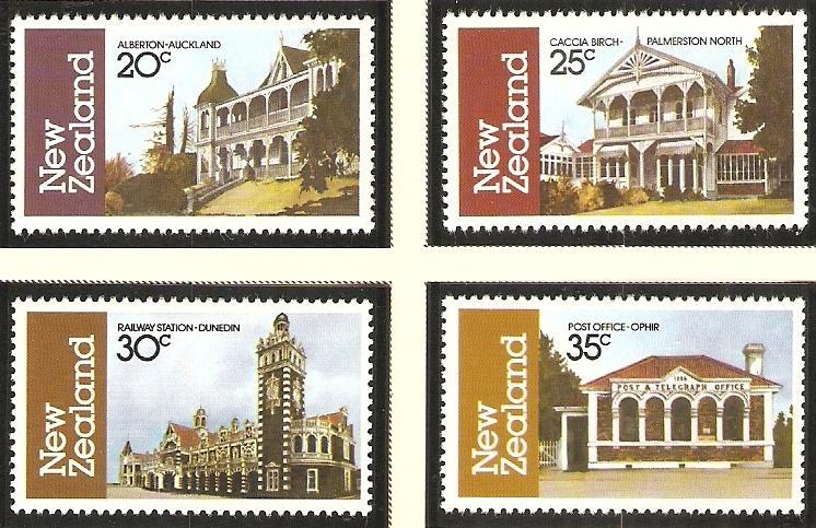 New Zealand 1982 Scott 744-7 Historical Buildings MNH