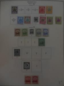 BERMUDA : Beautiful Very Fine, Mint collection on album pages. SG Cat £996.00