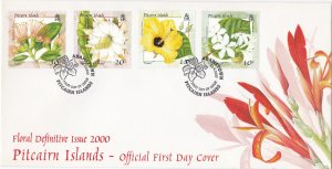 Pitcairn Islands # 512-515, Flowers, First Day Cover