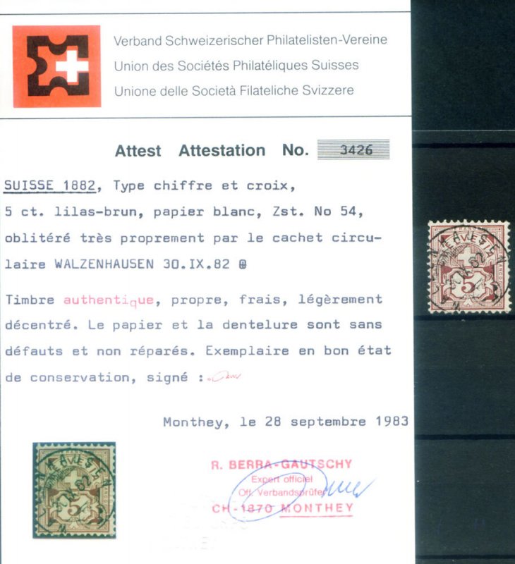 1882 Number and Cross.