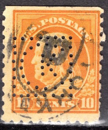 U.S.A.; 1917; Sc. # 510; Used Perf. 11 Single Stamp w/Perf.