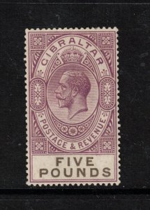 Gibraltar #93 (SG #108) Very Fine+ Mint Full Original Gum Lightly Hinged