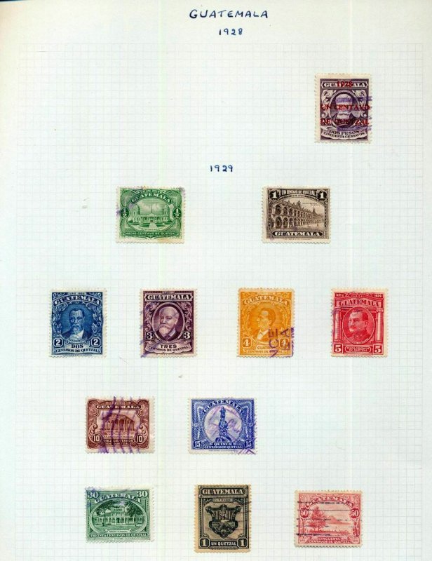 GUATEMALA 1913/45 Mint & Used on Pages (H00738