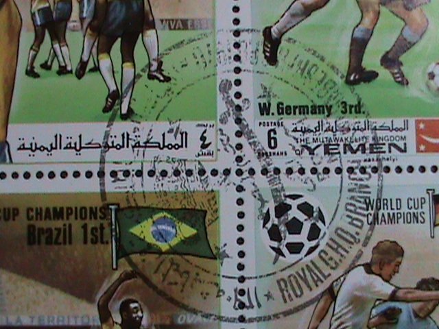 YEMEN-WORLD CUP SOCCER CHAMPIONSHIPS-CTO SHEET EST.$20