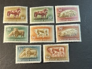 HUNGARY # 929-932 & C87-C90--MINT/HINGED----COMPLETE SET----1951