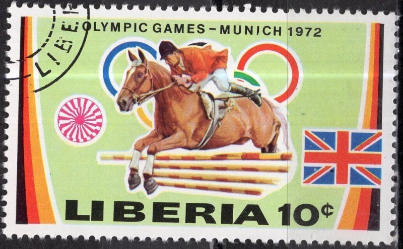 Liberia; 1972: Sc. # 593: Used CTO Single Stamp