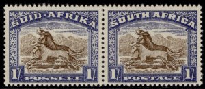 SOUTH AFRICA GVI SG62, 1s brown &  blue, LH MINT. Cat £55.