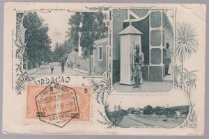 1911 Lorenzo Marques Mozambique postcard  cover to USA City Scenes Real Photo