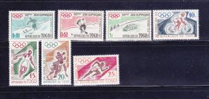 Togo 369-375 Set MH Sports, Olympics