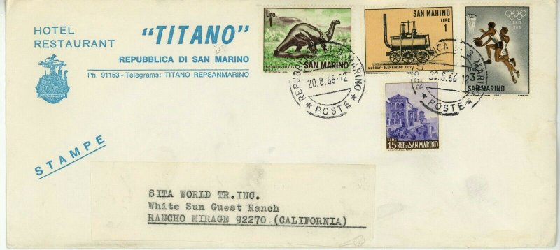 SAN MARINO Republic Postage Stamp Cover Collection FDC First Day Issue EUROPE 