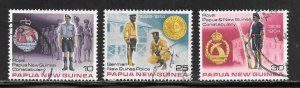 Papua New Guinea Scott 486,489-90 UNH - 1978 Constabulary - SCV $1.25