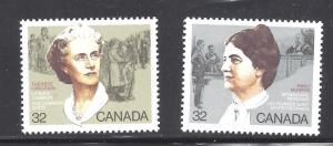 Canada CANADIAN FEMINISTS SCOTT 1047/8 VF MINT NH(BS12219)