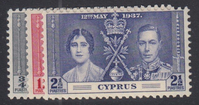CYPRUS, Scott 140-142, MHR
