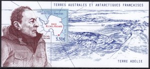 TAAF FRANCE ANTARCTIC 2023 MICHEL ROCARD MAP LANDSCAPES SCENERY FSAT