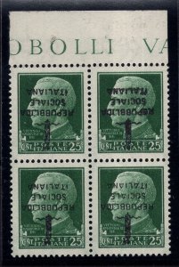 Cent Straps. 25 Overprint - MNH