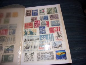 SWEDEN COLLECTION IN STOCKBOOK, MINT/USED