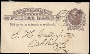 US - #UX8c - Used - Postal Card