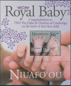 Niuafo'ou 2013 SG378 Royal Baby Prince George MS MNH