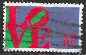 USA 1475: 8c LOVE by Robert Indiana, used, VF