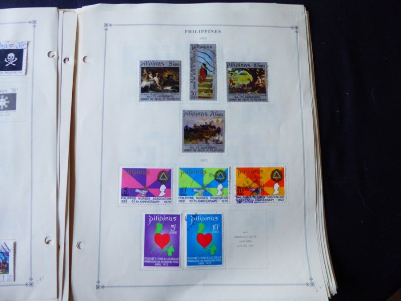 Philippines 1960-1973 Stamp Collection on Scott International Album Pages