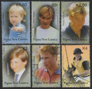 2003 Papua New Guinea 989-994 21 years old Prince William 7,50 €