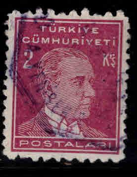 TURKEY Scott 1019 Used stamp from 1950 -1951 set