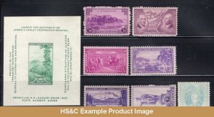 HS&C: 1937 US Commemorative Stamp Year Set MNH #795-802 F/VF