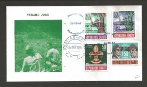 1962 Haiti airport ovpt Boy Scouts FDC