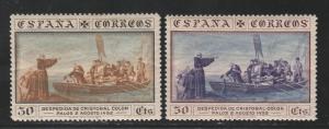 SPAIN 1930 COLUMBUS ISSUE 30C AND 50C