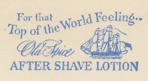 Meter cut USA 1951 Sailing vessel - Old Spice - After shave lotion