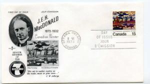 Canada 617 J. E. H. MacDonald, RoseCraft FDC