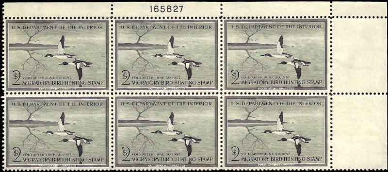 RW23 Mint,OG,NH... Plate Block of 6... SCV $575.00