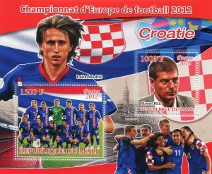 Mali 2012 FOOTBALL euro 2012 Team of Croatia Sheet Perforated Mint (NH)