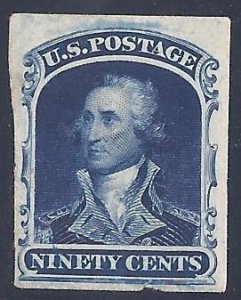 US Scott #39P3 Proof NH F-VF on India Paper with small tear