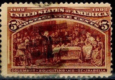 U.S.A.; 1893; Sc. # 234;  Used Single Stamp