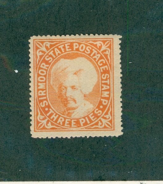 INDIAN STATE SIRMOOR 4 MH CV $2.50 BIN $2.00