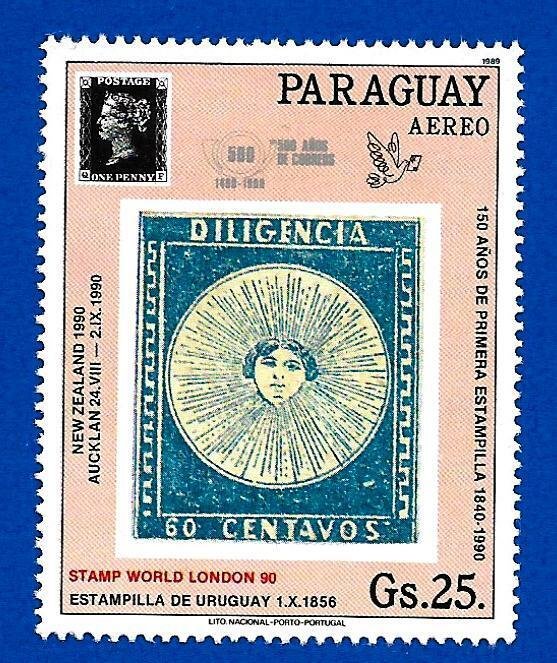 Paraguay 1989 - MNH - Scott #C802