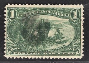 US Stamp #285 1c Trans-Mississippi USED SCV $7.00