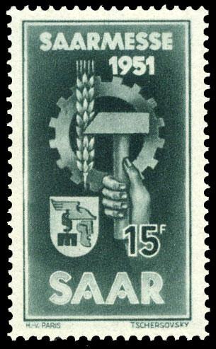 Saar 228 MNH - 1951 Fair at Saarbrucken